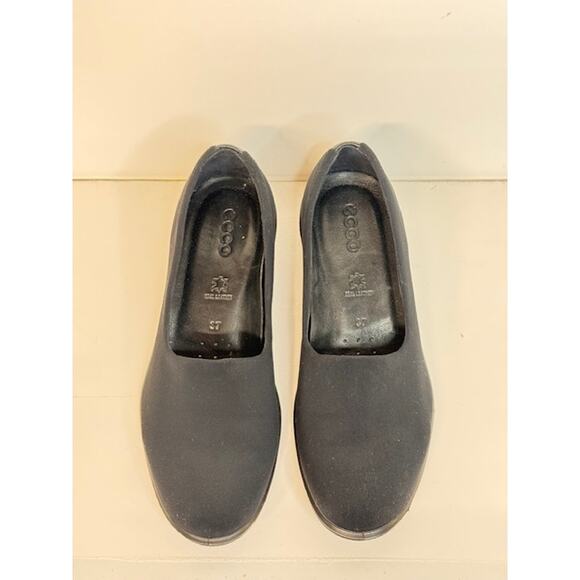 Ecco Felicia Stretch Loafers Shoes Womens Size 6-6.5 US 37 EU Black Comfort - Picture 2 of 9